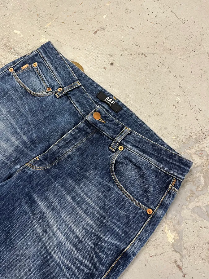 Raf Simons Faded Blue Denim Jeans - Image 6