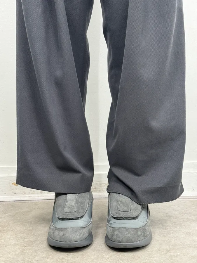 Raf Simons Grey Suede Leather Antai Slip-On Sneakers - Image 2