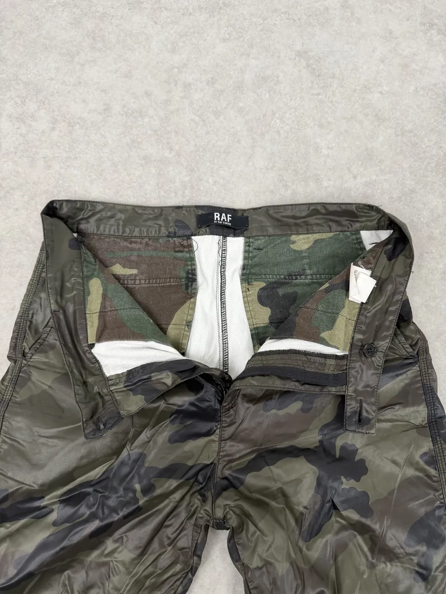 Raf Simons Military Green Camo Cargo Pants - Image 7