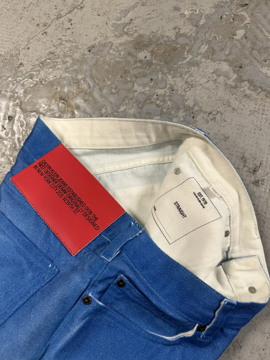 Raf Simons x Calvin Klein EST 1978 Blue Cowboy Jeans - Image 7