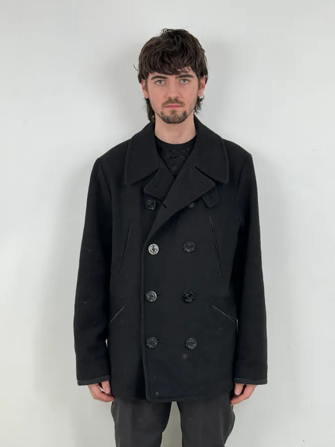 Ralph Lauren Black Wool Caban Jacket - Image 2