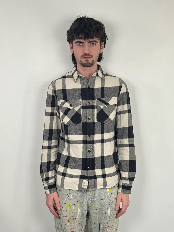 Ralph Lauren Denim & Supply Tartan Black & White Shirt - Image 2