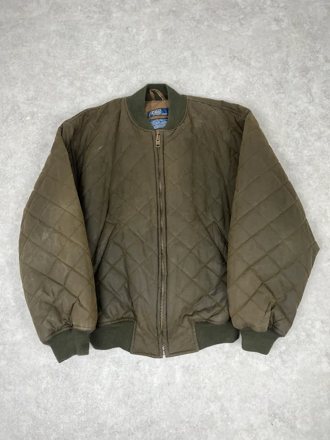 Ralph Lauren Extra Green Aviator Bomber Jacket