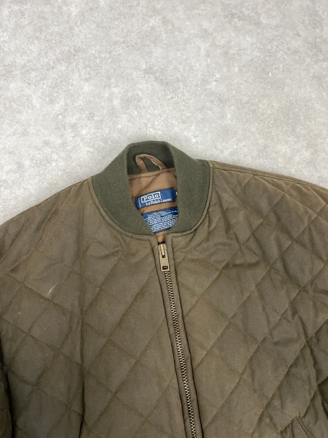 Ralph Lauren Extra Green Aviator Bomber Jacket - Image 5