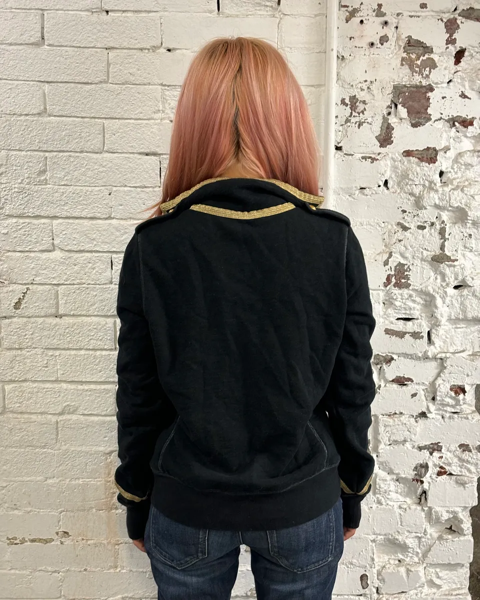 Ralph Lauren Gold Buttons Black Officer Jacket - Image 3