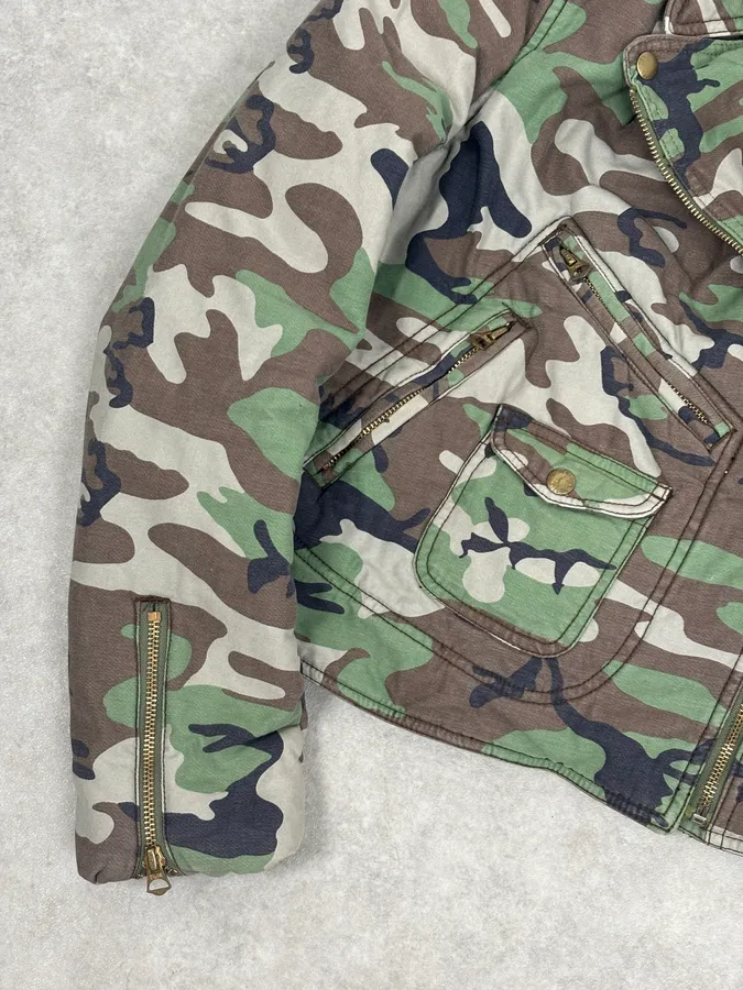 Ralph Lauren Military Camo Perfecto Biker Jacket - Image 8
