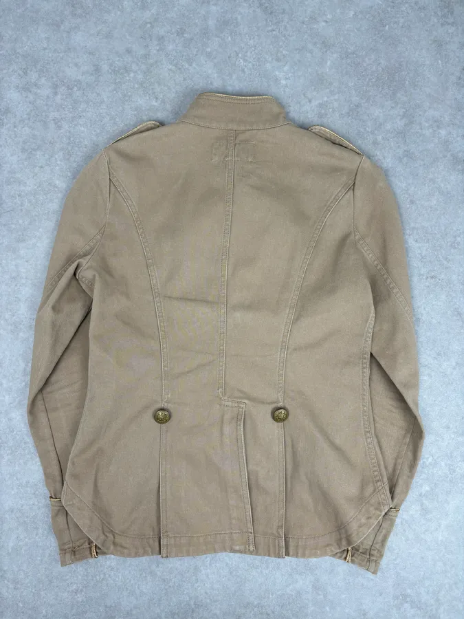 Ralph Lauren Military Officer Beige Jacket - Image 5