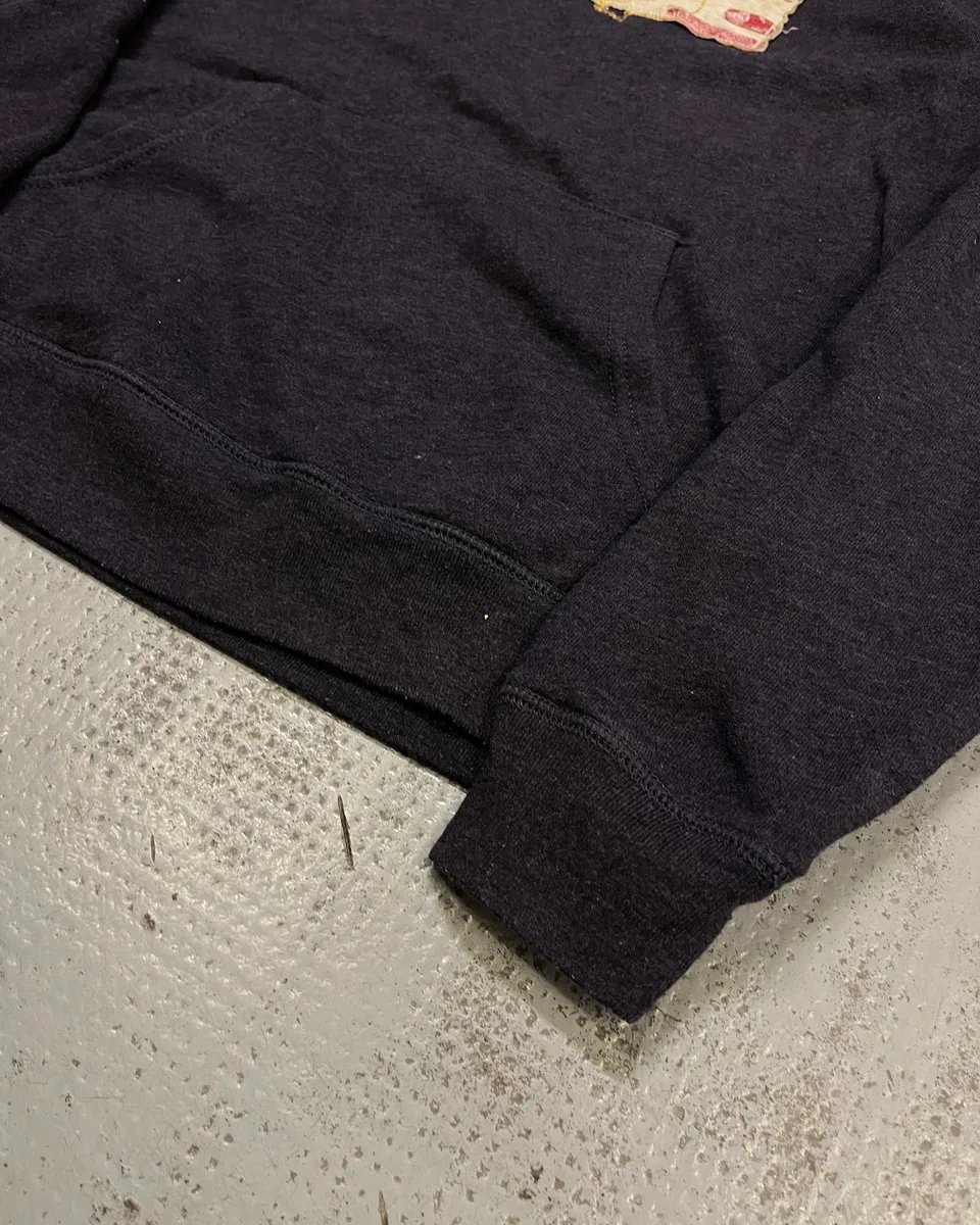 Ralph Lauren Purple Grey Flag Patch Hoodie - Image 7