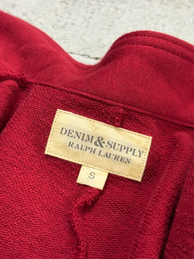 Ralph Lauren Red Buttoned Officer Cardigan Sweater - Image 8