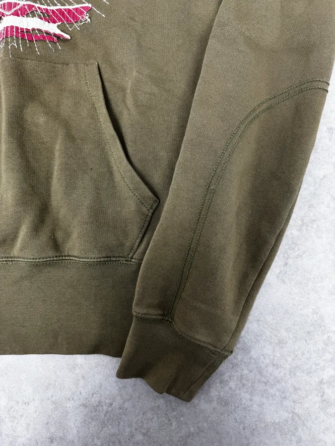 Ralph Lauren USA Flag Faded Green Hoodie - Image 8