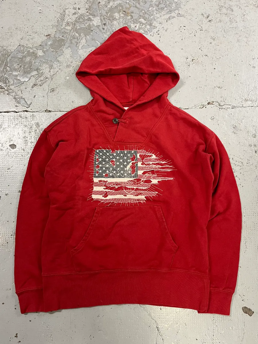 Ralph Lauren USA Flag Red Hoodie