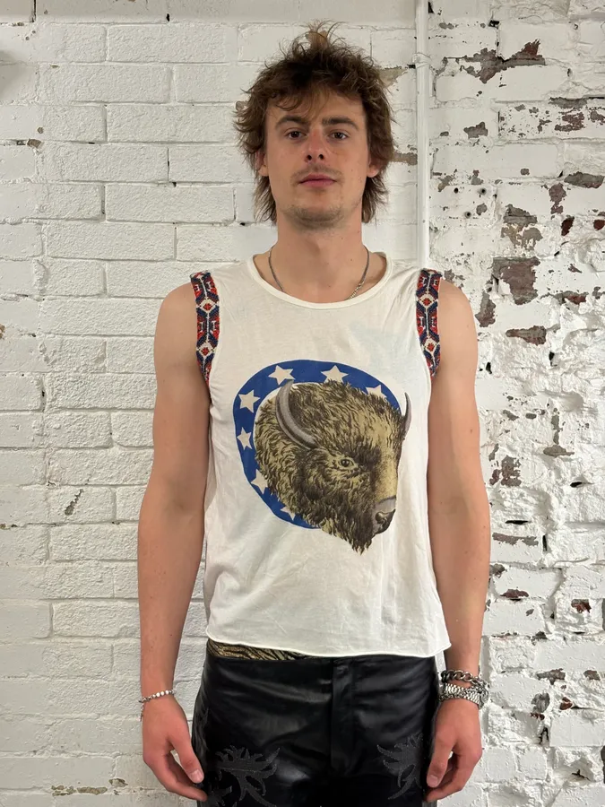 Ralph Lauren White Bison Contemporary Tank Top - Image 2