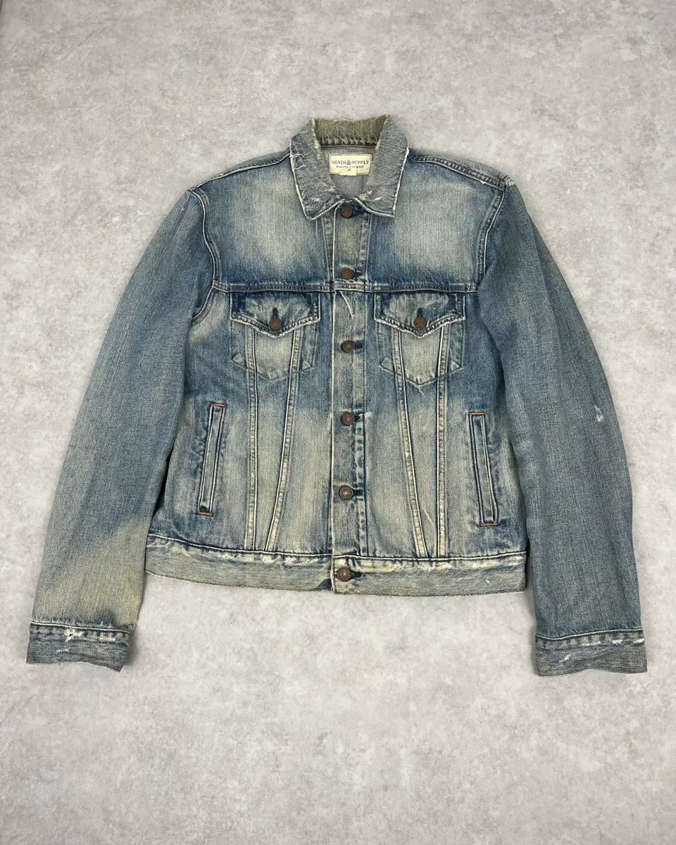 Ralph Laurent Denim & Supply Faded Blue Denim Jacket