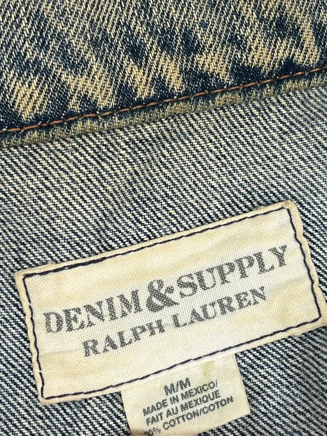 Ralph Laurent Denim & Supply Faded Blue Denim Jacket - Image 10