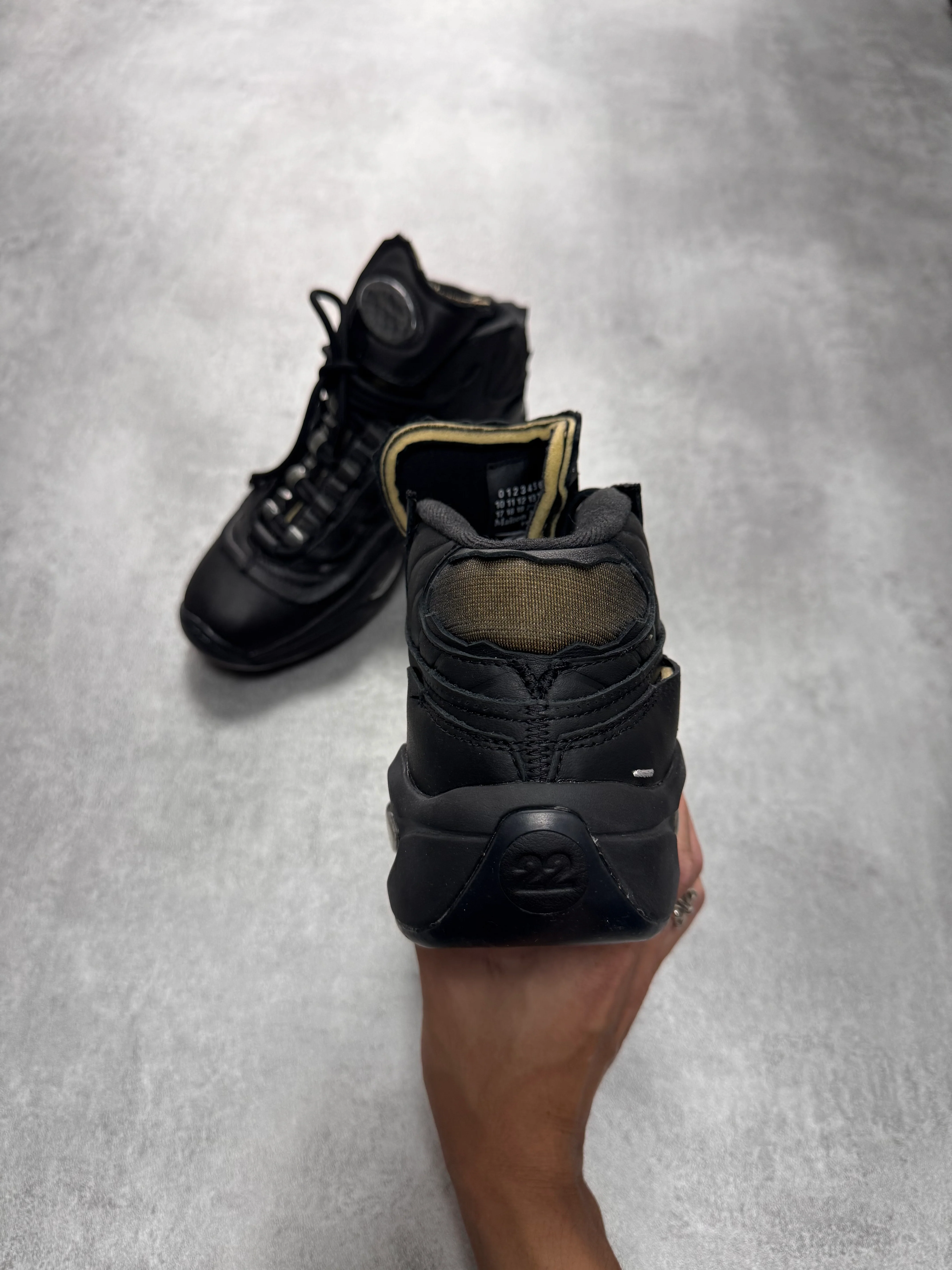 Reebok x Maison Margiela Question Mid Black Sneakers - Image 6