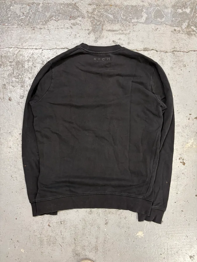 Richmond Black Cotton David Bowie Graphic Sweatshirt - Image 7
