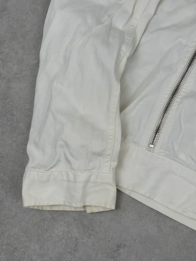 Richmond Multi Zip White Avant-Garde Biker Jacket - Image 9