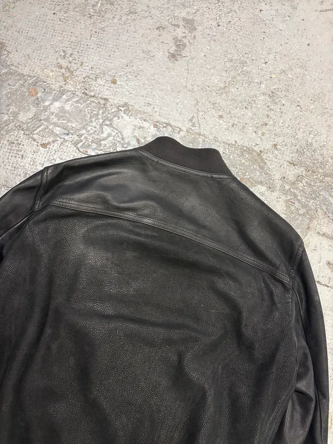 Rick Owens Black Premium Biker Leather Jacket - Image 6