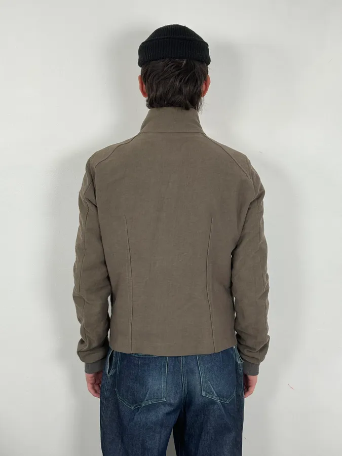 Rick Owens Brown Straight Faded Avant-Garde Jacket - Image 3