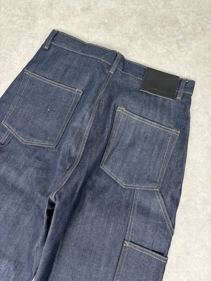 Rick Owens Carpenter Navy Denim Jeans - Image 7