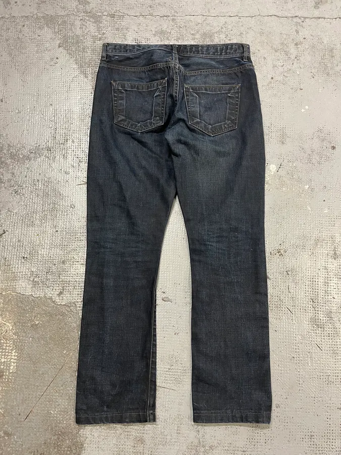 Rick Owens DRKSHDW Avant-Garde Brut Navy Slim Jeans - Image 8