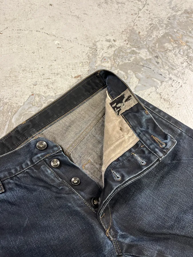 Rick Owens DRKSHDW Obscure Navy Denim Jeans - Image 10