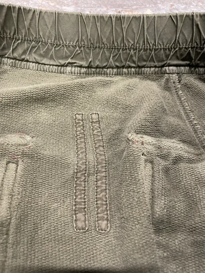 Rick Owens DRKSHDW Olive Cozy Joggers Pants - Image 7