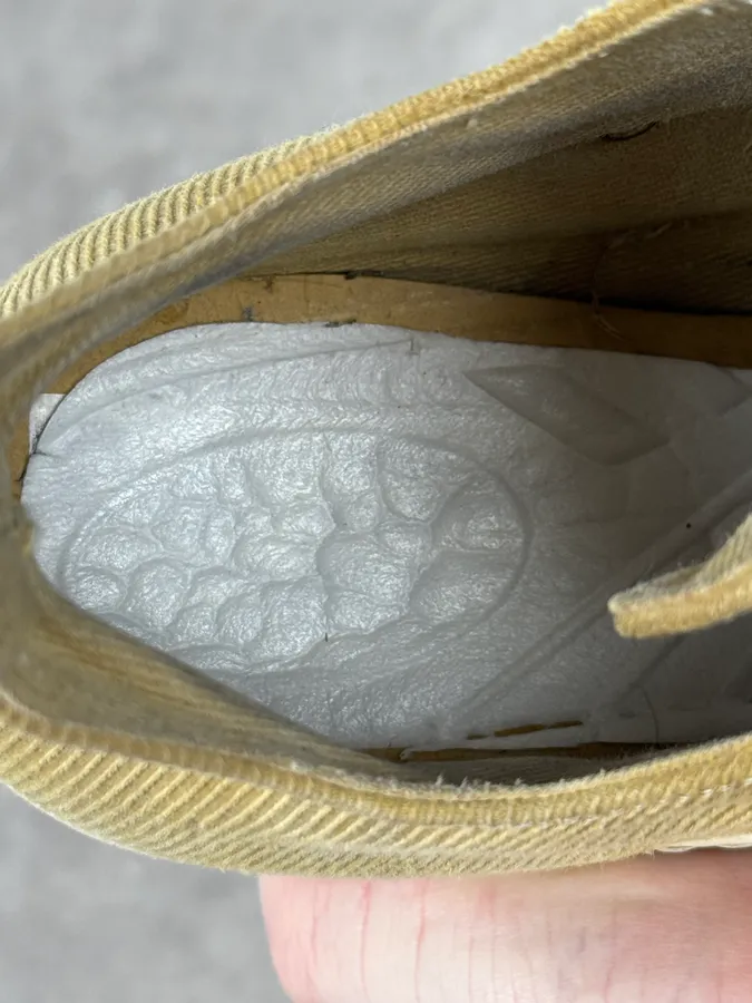 Rick Owens Ramones Yellow Low Corduroy Sneakers - Image 7