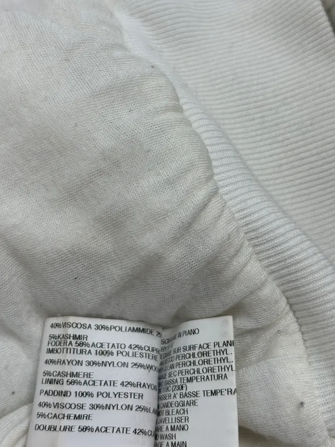 Rick Owens Uues White Hybrid Bomber Jacket - Image 9