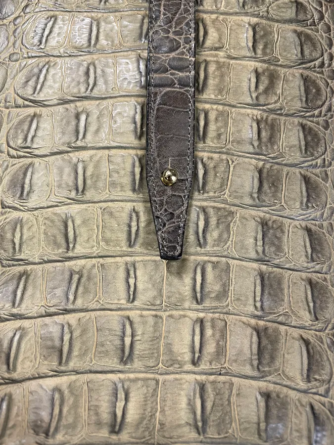 Roberto Cavalli Crocodile Effect Leather Bag - Image 5