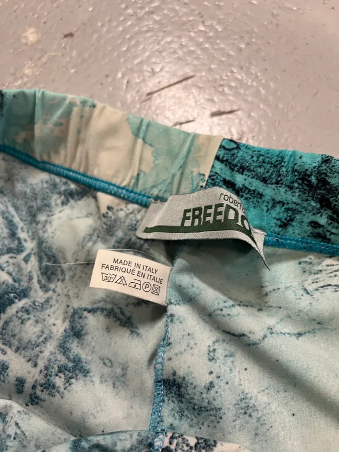 Roberto Cavalli Electric Chaos Blue Turquoise Pants - Image 9