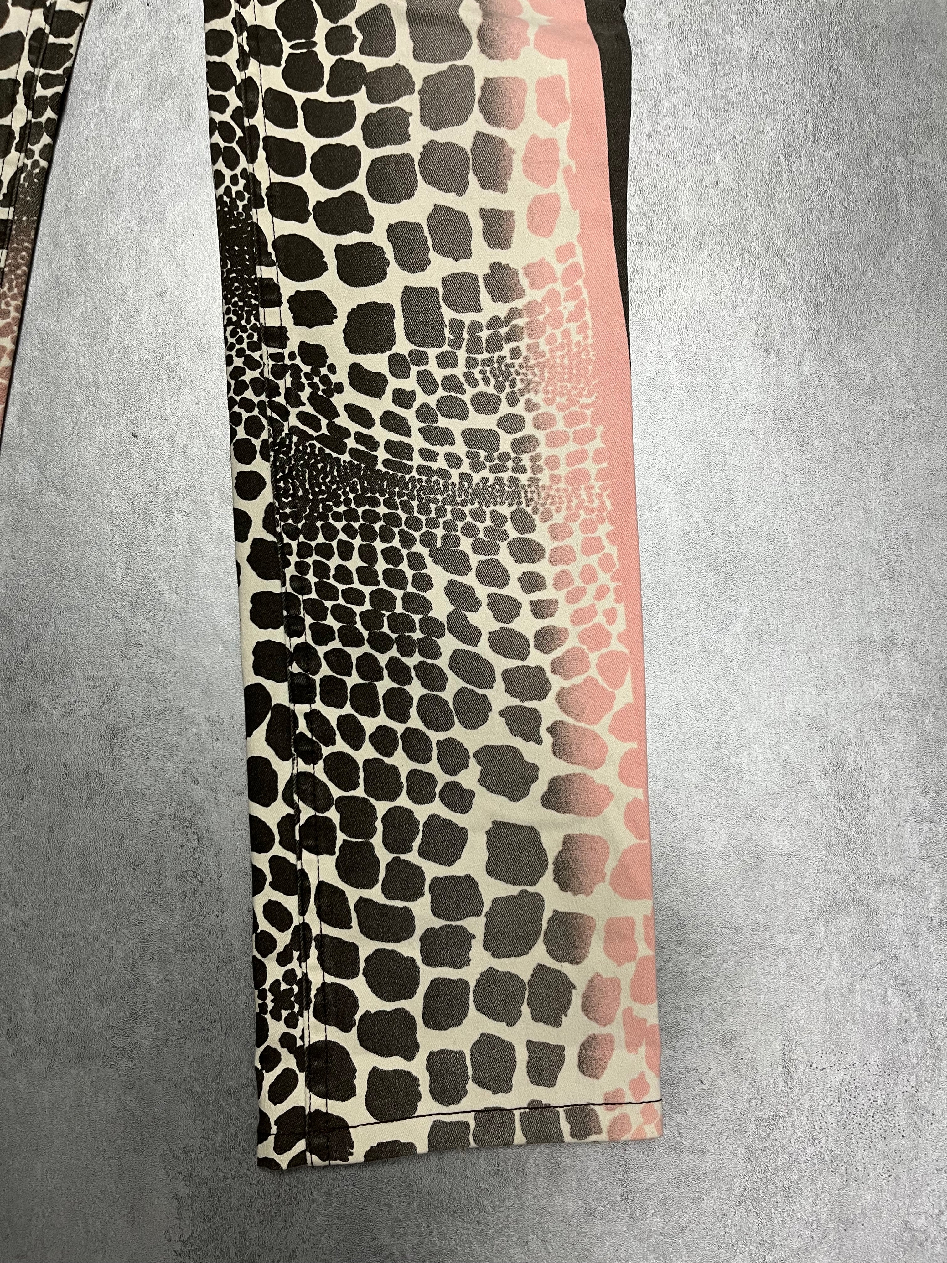Roberto Cavalli Exotic Black & Pink Print Pants - Image 5