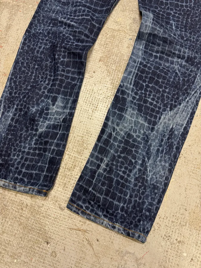 Roberto Cavalli Exotic Pool Reflection Denim Jeans - Image 9