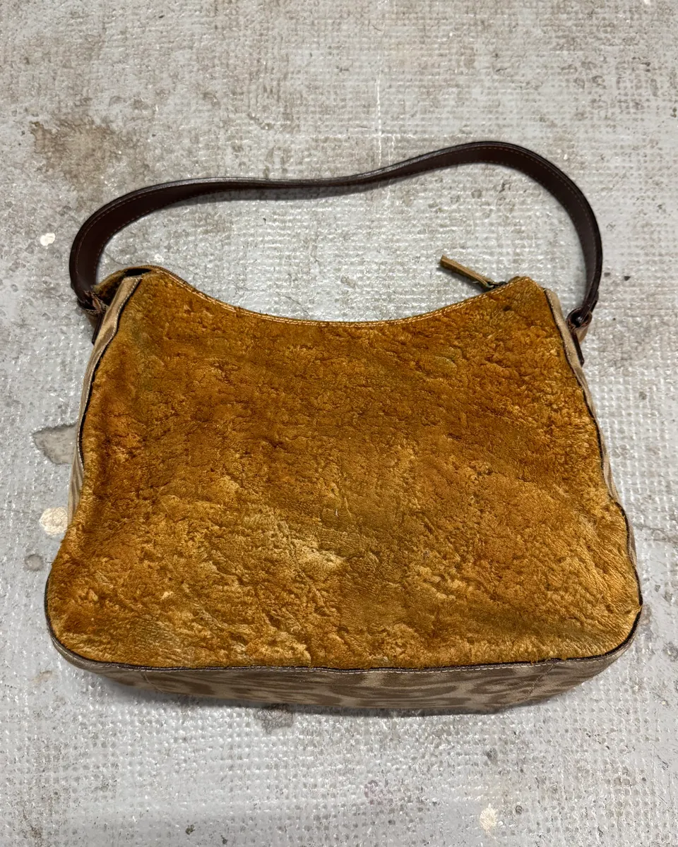 Roberto Cavalli Freedom Leopard Effect Handle Bag