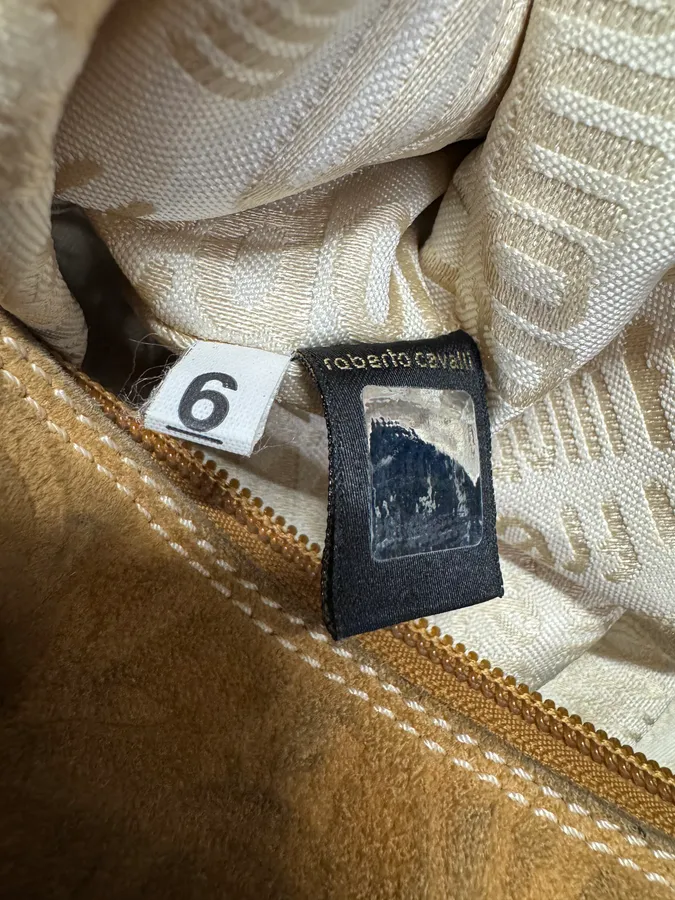 Roberto Cavalli Freedom Leopard Effect Handle Bag - Image 8