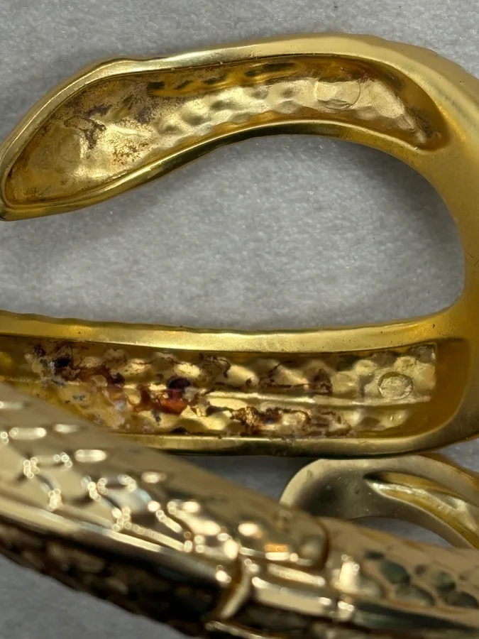 Roberto Cavalli Guilded Snake Bracelet - Image 7