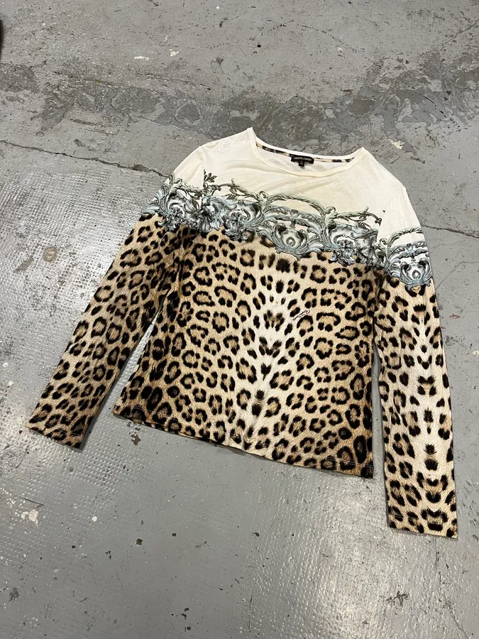 Roberto Cavalli Leopard Gradient Longsleeves - Image 3