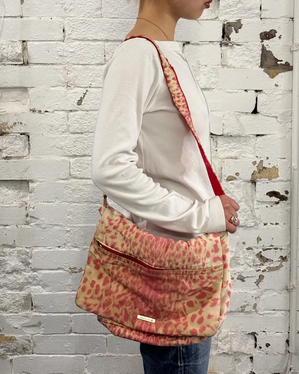 Roberto Cavalli Pink Leopard Shoulder Bag - Image 2