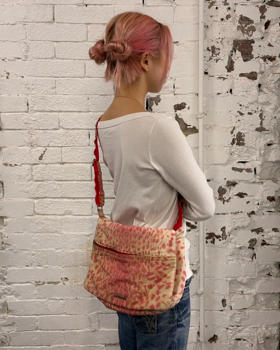 Roberto Cavalli Pink Leopard Shoulder Bag - Image 3