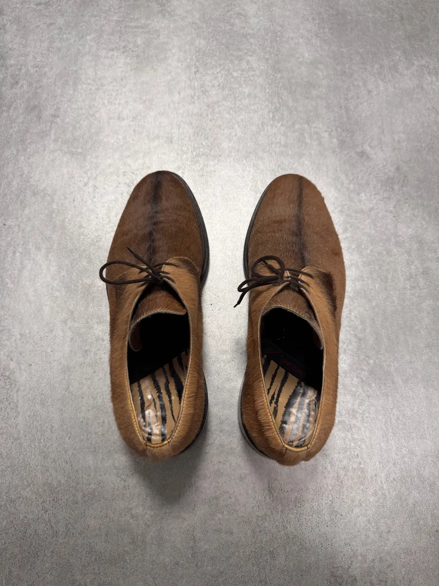 Roberto Cavalli Pony Hair Leather Shoes - Image 6