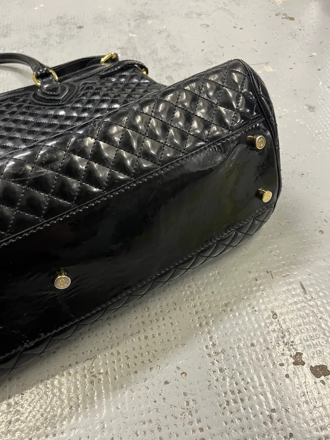Roberto Cavalli Quilted Black Handle Bag - Image 7