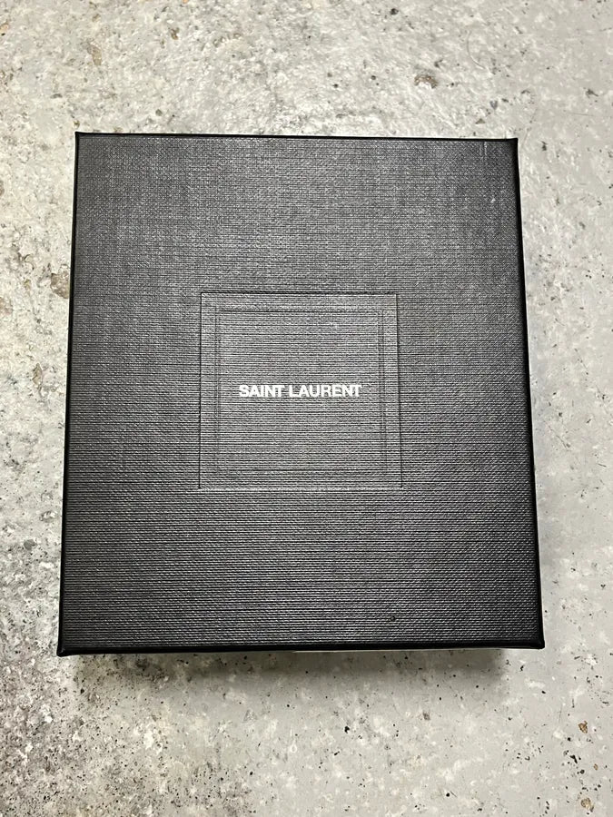 Saint Laurent Black Snakeskin Leather Effect Bracelet - Image 6