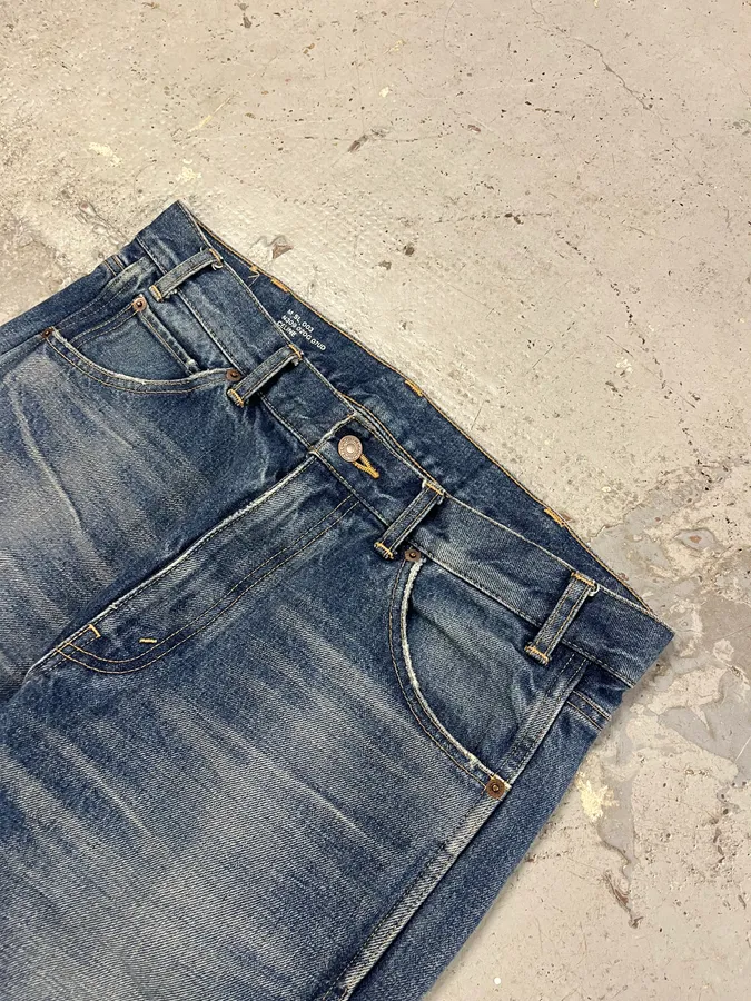 Saint Laurent Destroyed Blue Jean - Image 6