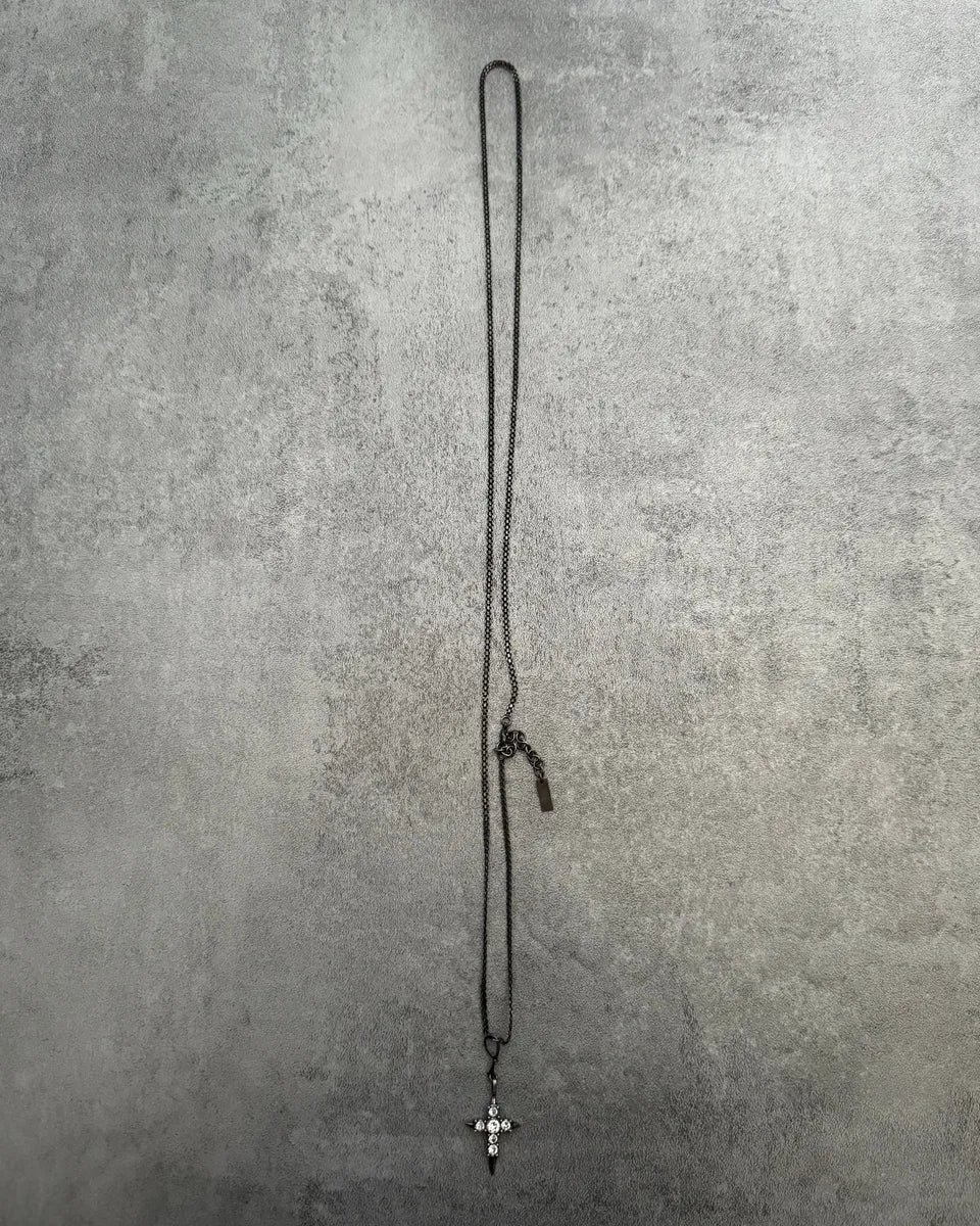 Saint Laurent Faith Cross Brutalist Necklace - Image 6