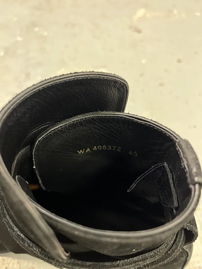 Saint Laurent Jodhpur Black Suede Leather Ankle Boots - Image 8