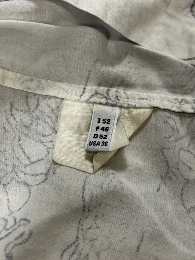 SS1995 Marithé + François Girbaud Tatoos Faded White Shirt - Image 10