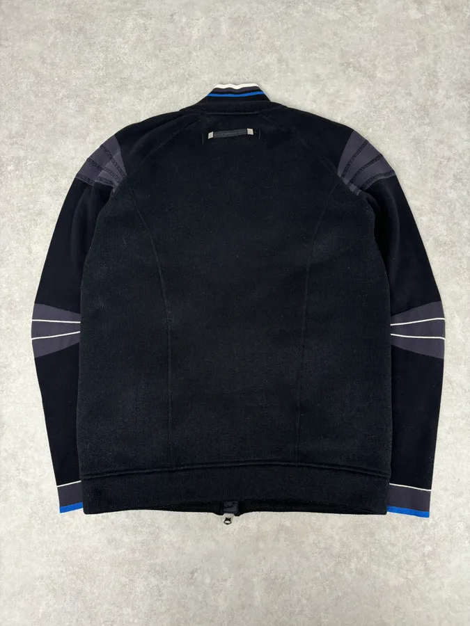 SS1999 Marithé + François Girbaud Black Polartec Biker Zip-up Sweater - Image 5