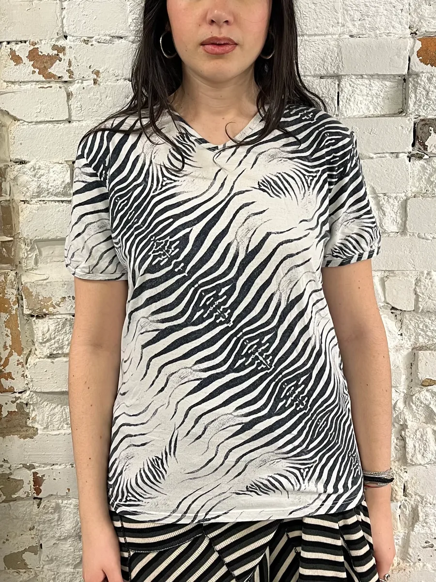 SS1999 Roberto Cavalli Zebra White T-Shirt - Image 2
