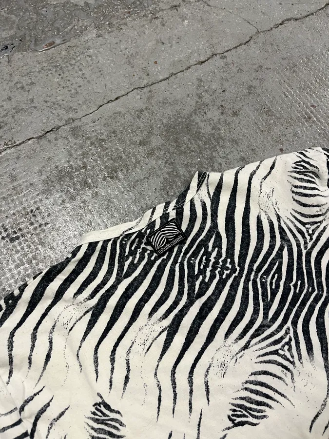 SS1999 Roberto Cavalli Zebra White T-Shirt - Image 7