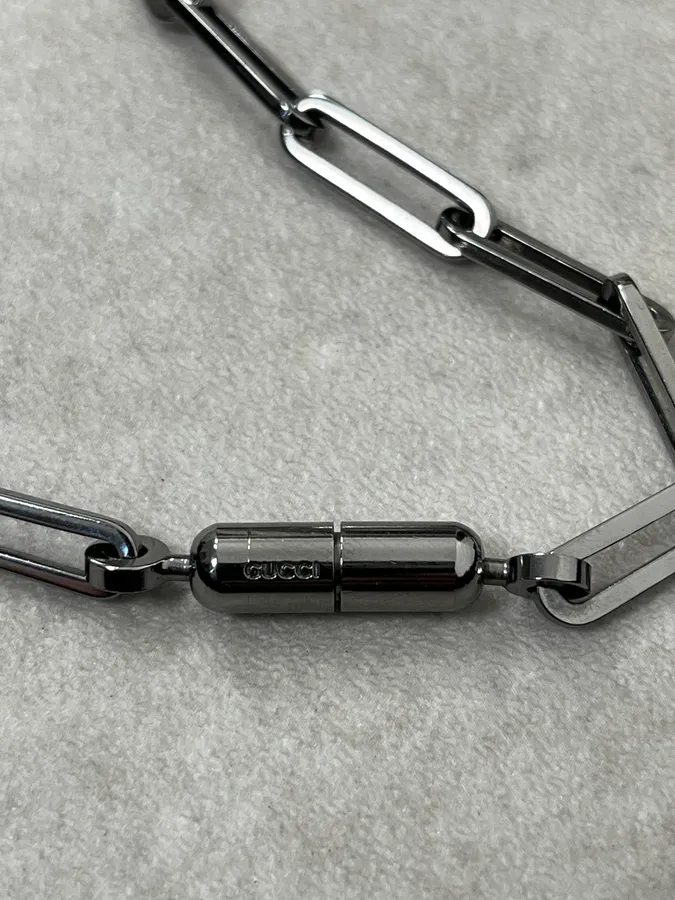 SS2000 Gucci Steel Chain Link Necklace by Tom Ford - Image 5